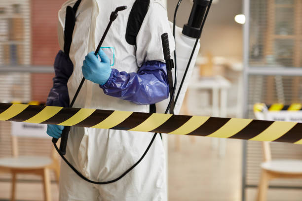 Professional Sewage Cleanup technician working in Crystal, MN